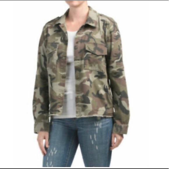 Sanctuary Jackets & Blazers - 22. 🪡 Sanctuary Camo Snap Front Lightweight Jacket L